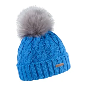 Sabbot Linda Faux Fur Bobble Hat Dream Blue