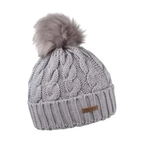 Sabbot Linda Faux Fur Bobble Hat Light Grey