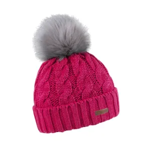 Sabbot Linda Faux Fur Bobble Hat Pink