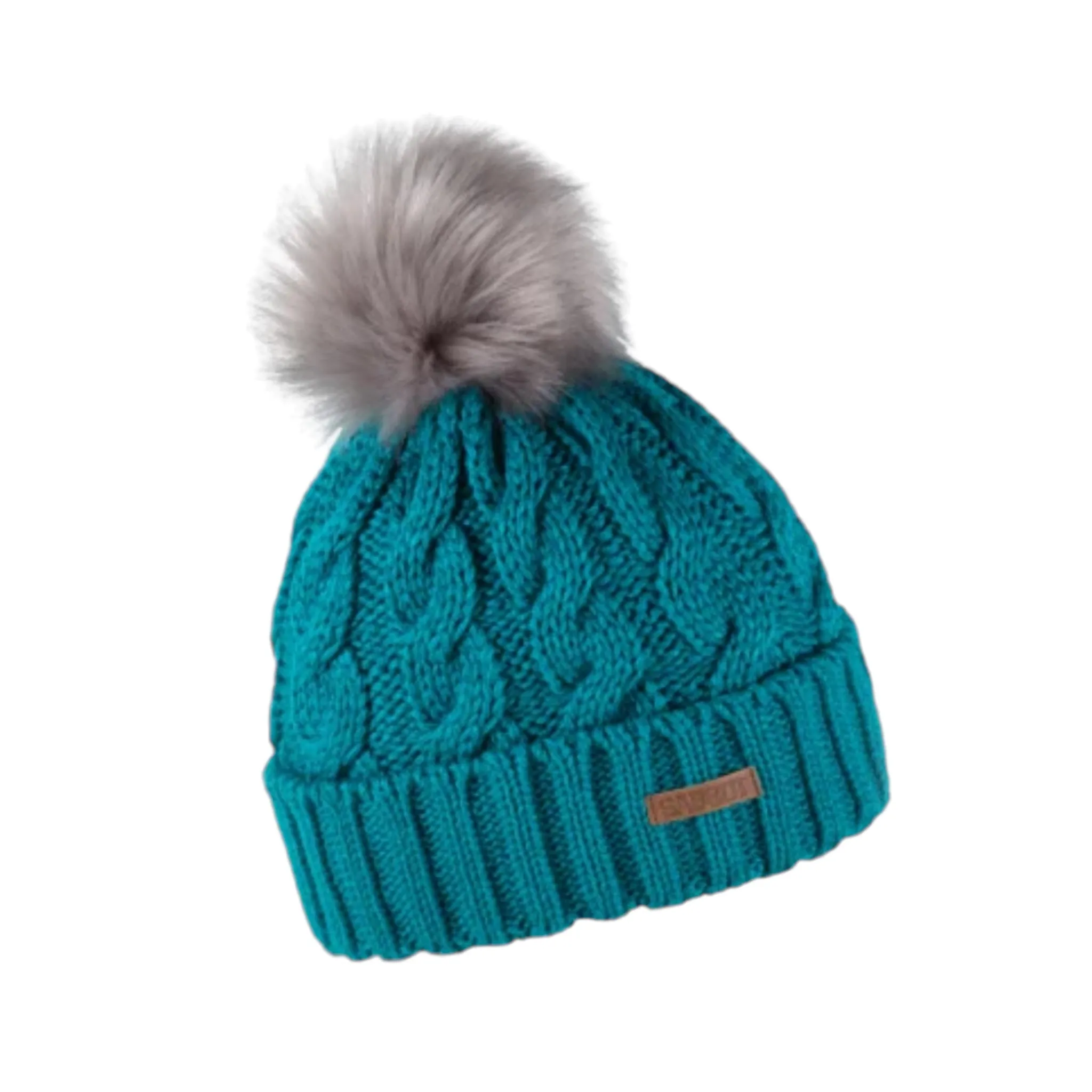 Sabbot Linda Faux Fur Bobble Hat Teal