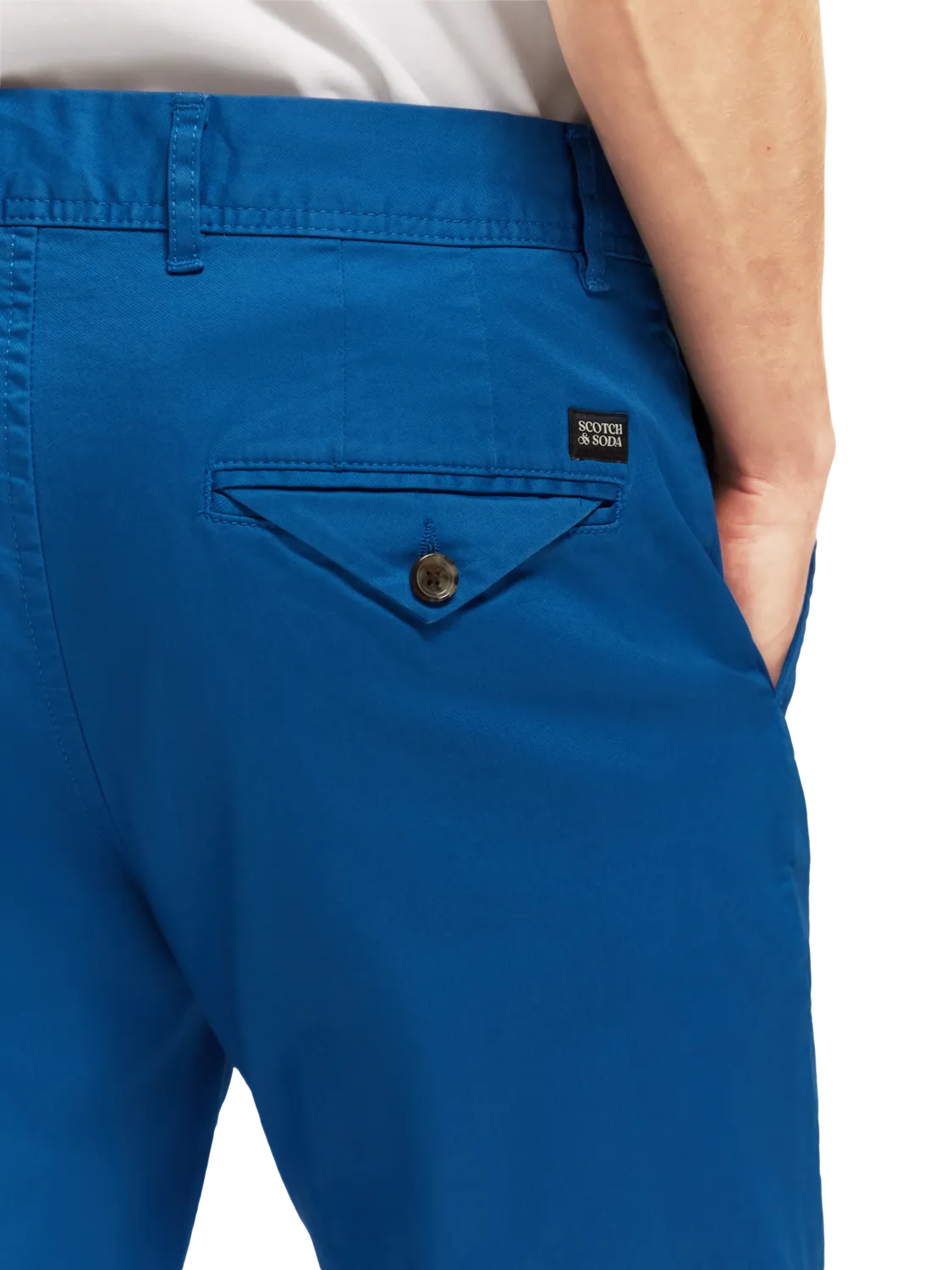 Scotch & Soda - Essential Cotton Chinos - Flamingo or Riviera Blue