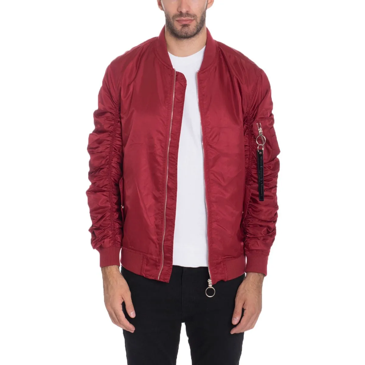 Scrunched Windbreaker Bomber Jacket (5 Colors)