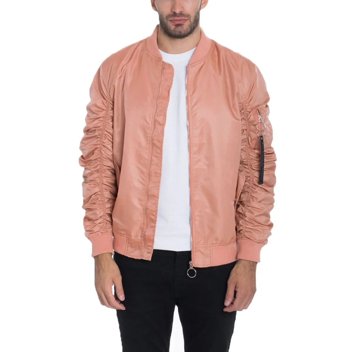 Scrunched Windbreaker Bomber Jacket (5 Colors)