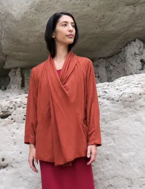 Shawl Collar Origami Shirt Kaftan