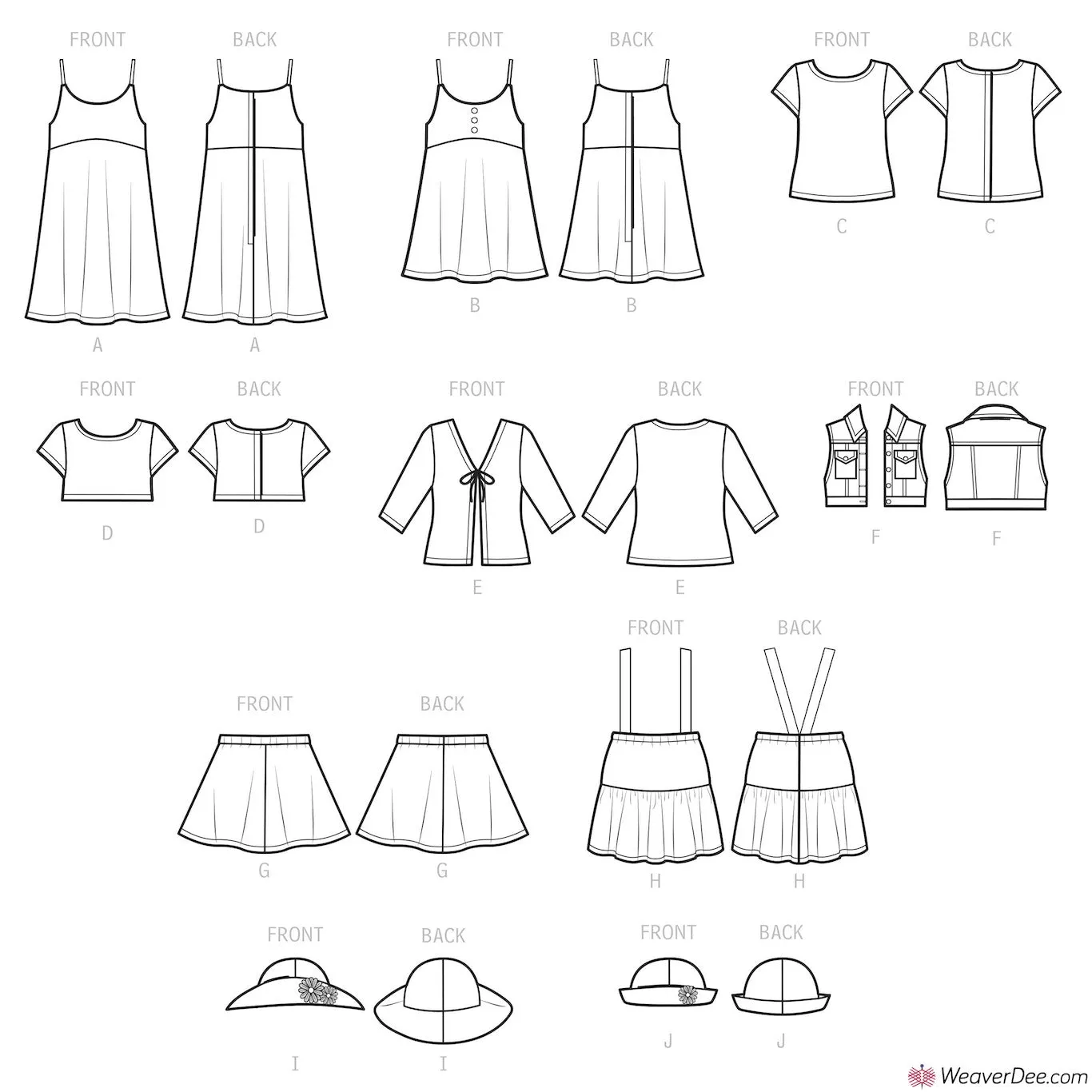 Simplicity Pattern S9566 Doll Clothes 18"