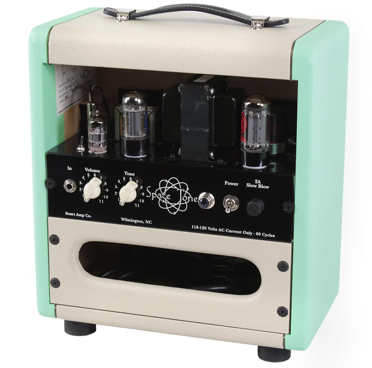 Swart Space Tone Atomic Jr Amp, Surf Green, Ivory