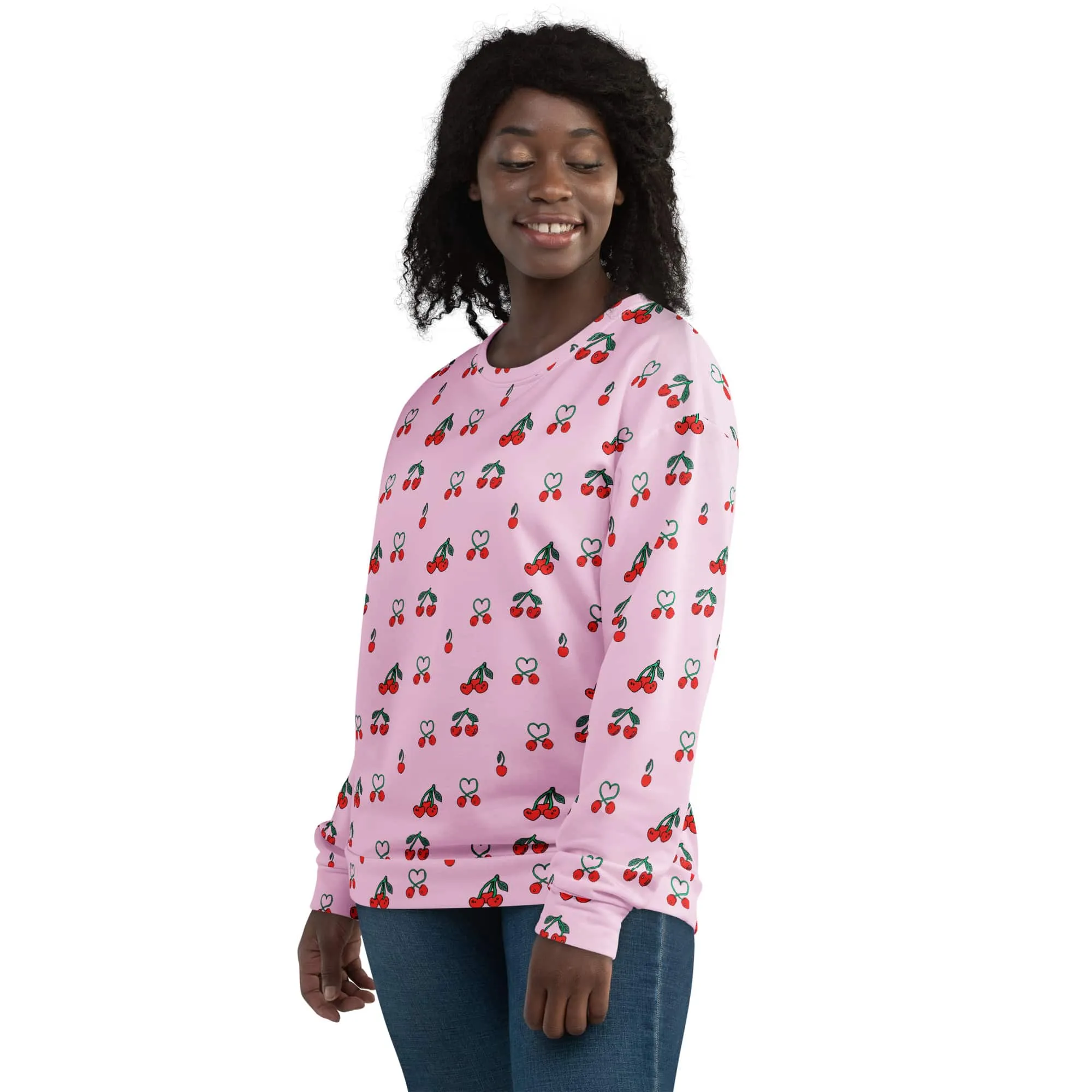 Sweet Cherry Women's Recyled Polyester Sweatshirt