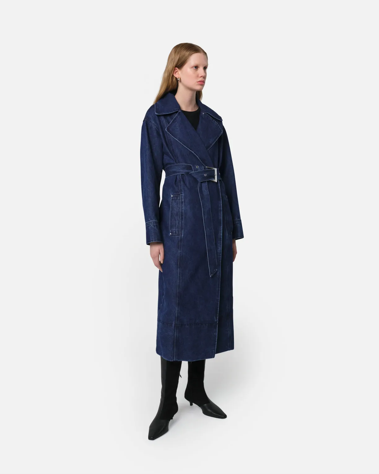 Tate Trenchcoat Indigo