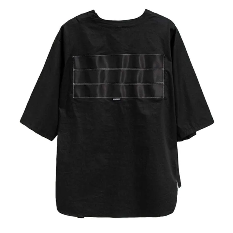 Techwear Black Oversized Shirt