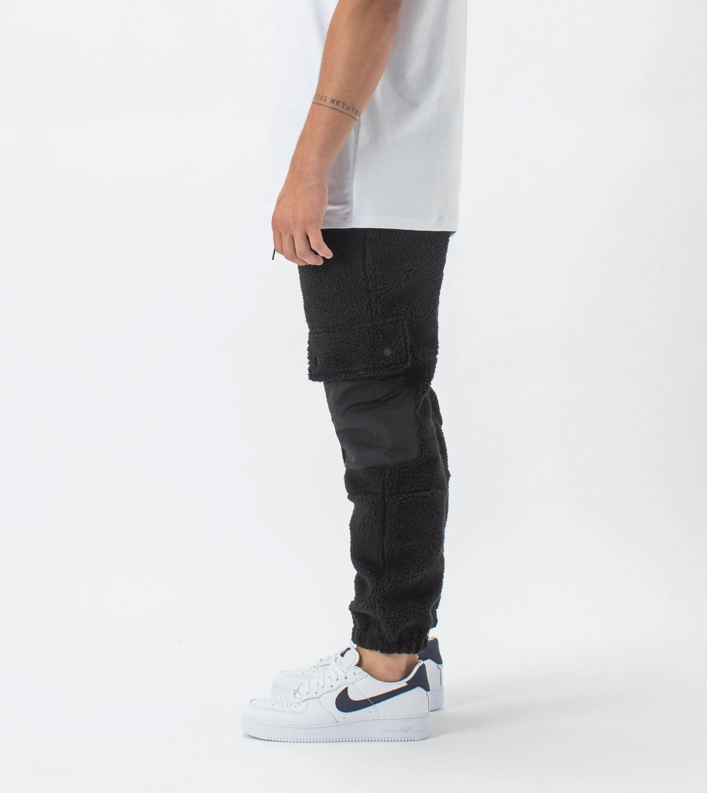 Teddy Jumpa Cargo Jogger Black