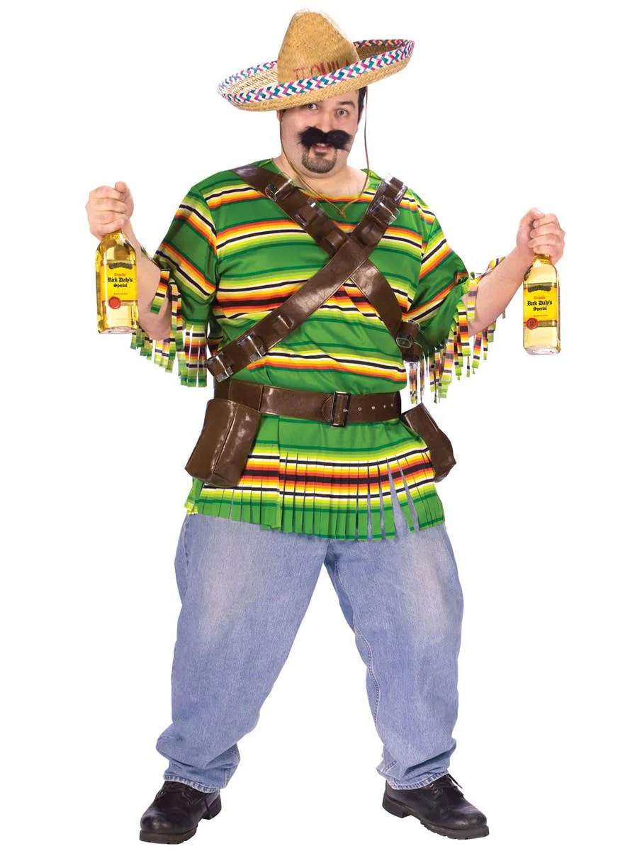 Tequila Pop N' Dude Plus Size Mens Mexican Costume