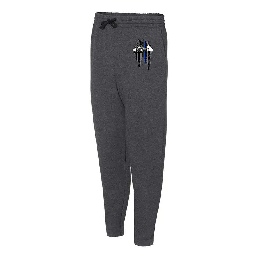 Thin Blue Line Detroit Skyline Joggers