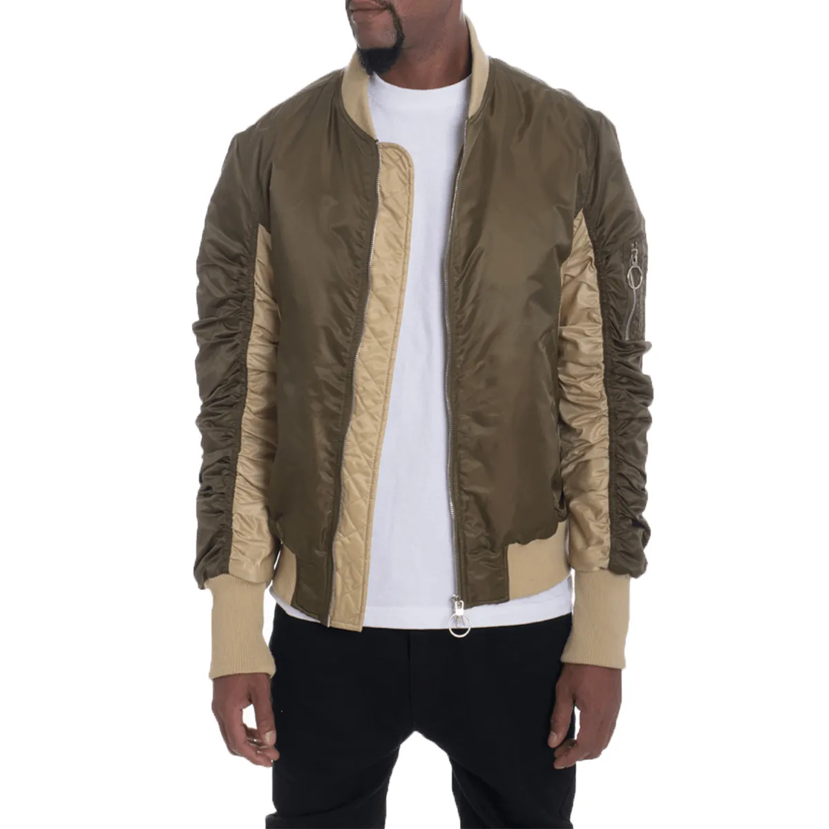 Two Tone Bomber Jacket