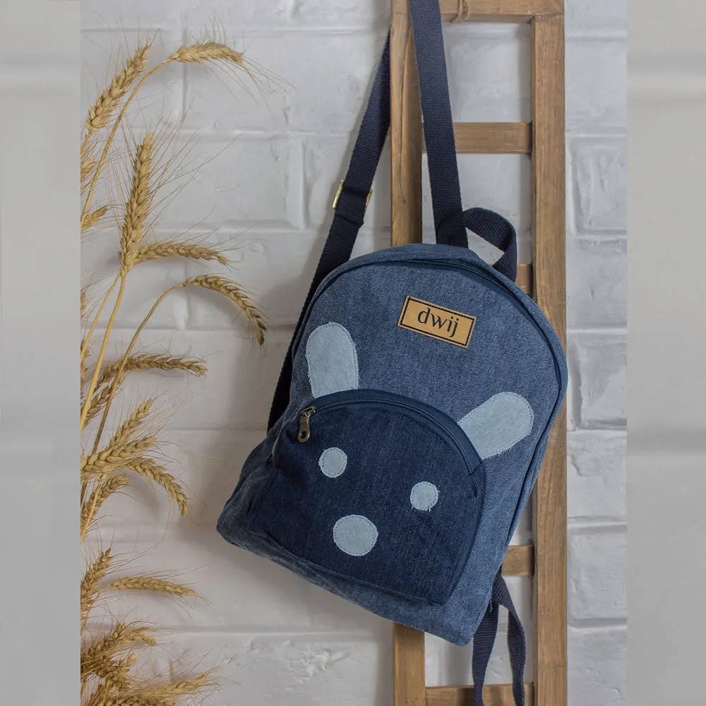 Upcycled Denim Mini Backpack Bags