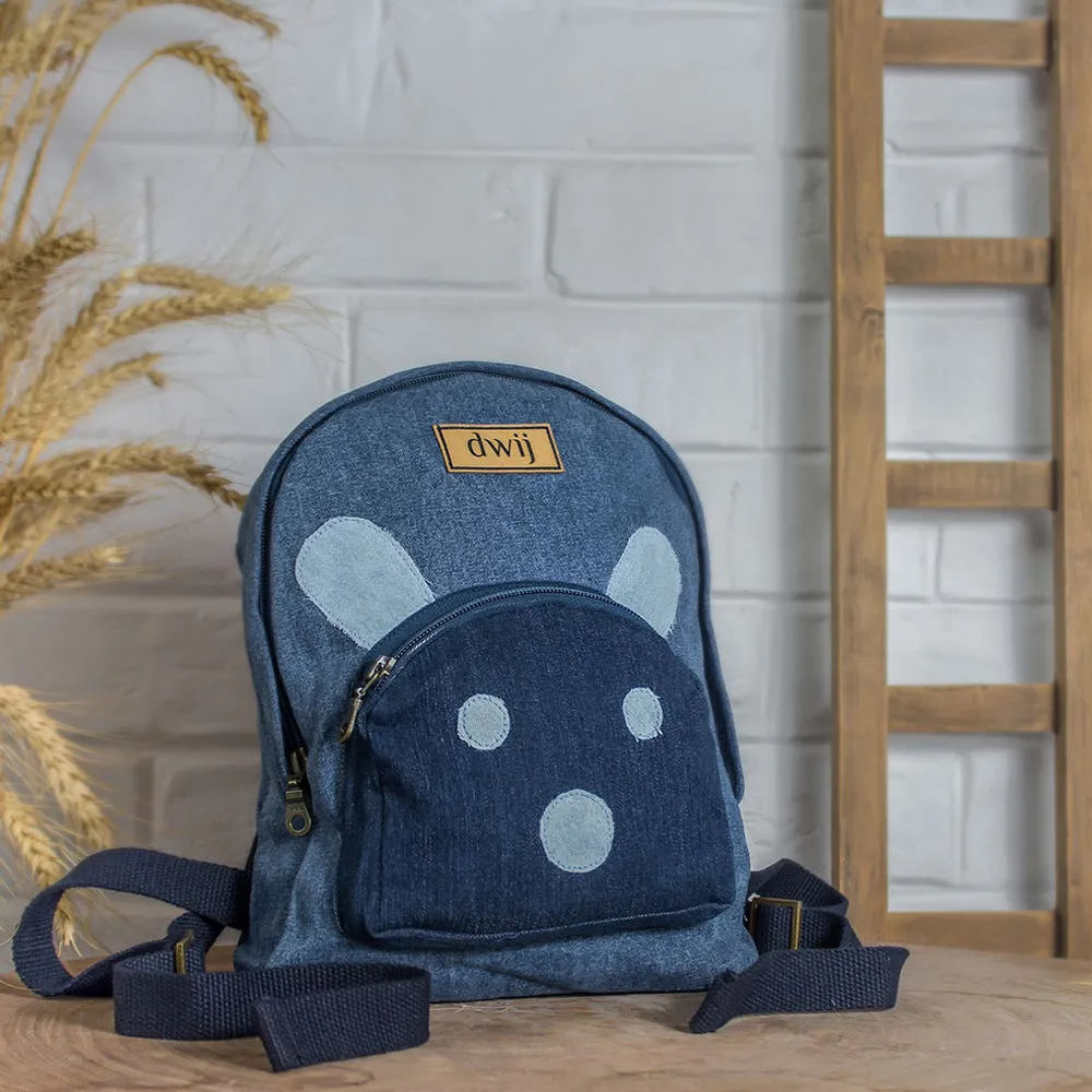 Upcycled Denim Mini Backpack Bags