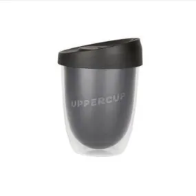 Uppercup Large Reusable Coffee Cup - Black (12oz)