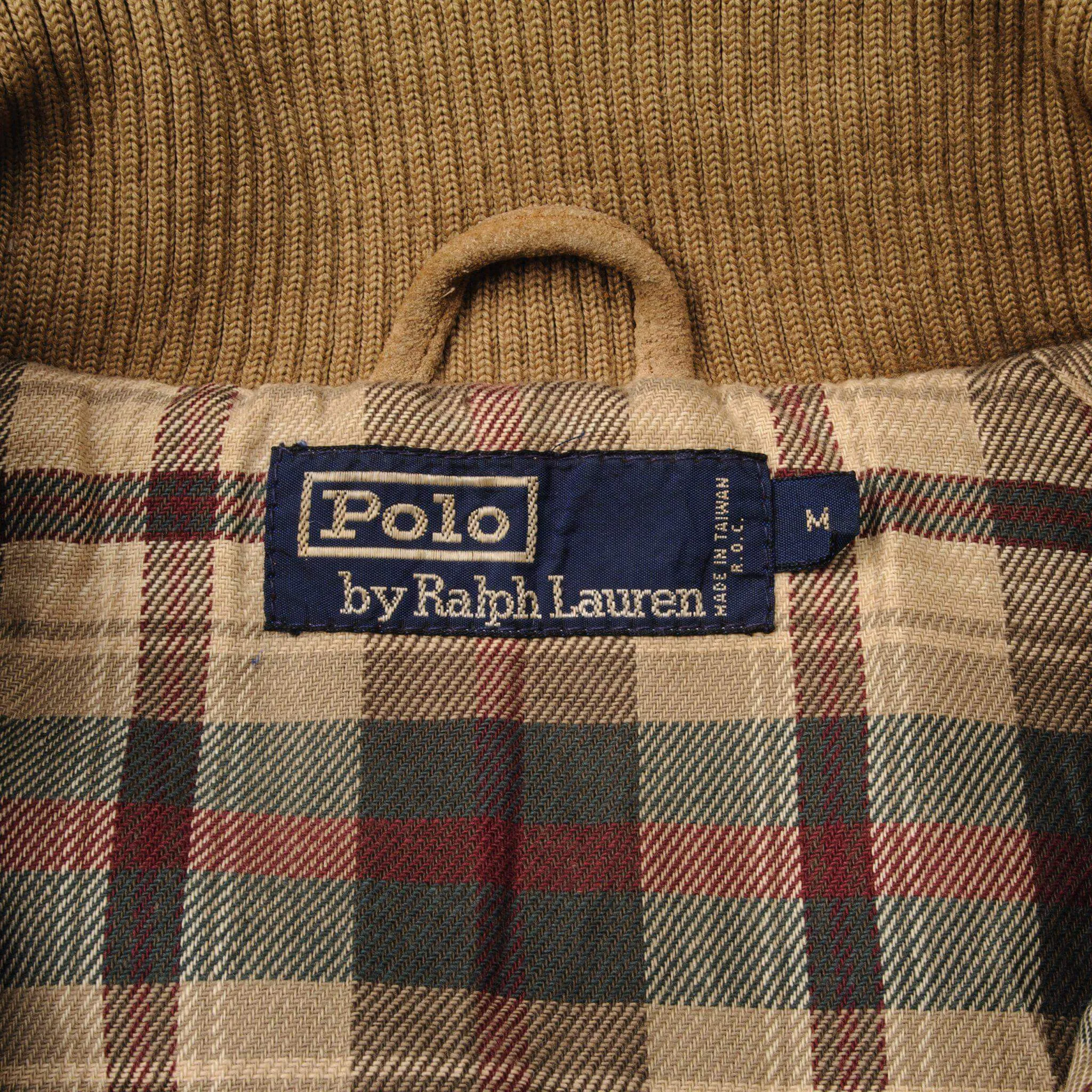 VINTAGE POLO RALPH LAUREN NUBUCK JACKET SIZE MEDIUM