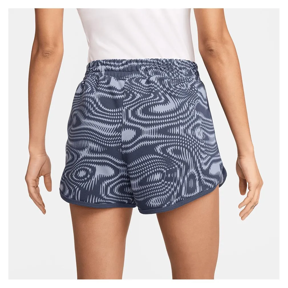 Women's Court Heritage Printed Tennis Short Thunder Blue