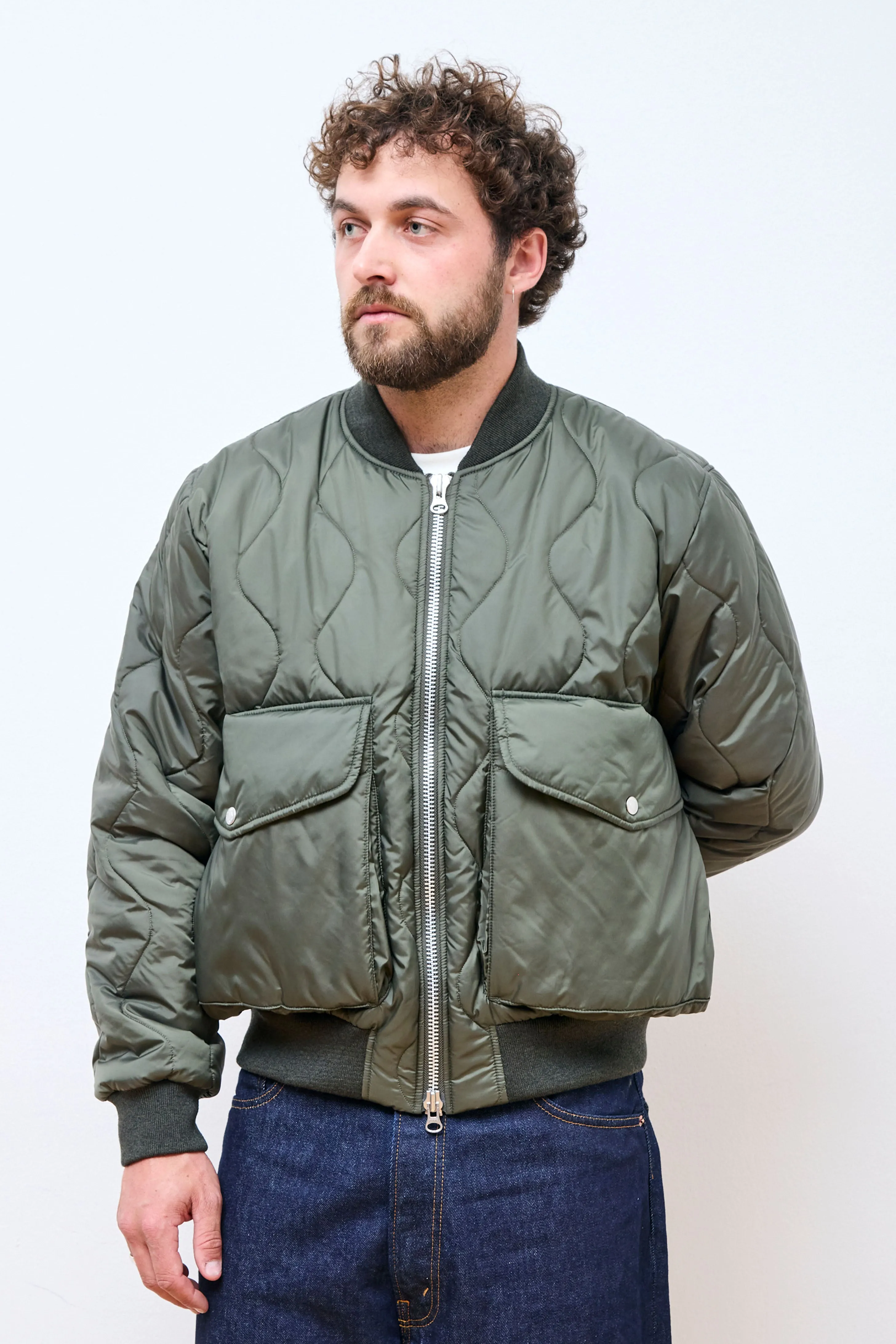 YMC x Lavenham Bomber Jacket Olive